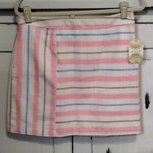 altar'd state susanne Pink & sky blue mini skirt size large girlcore w/tags